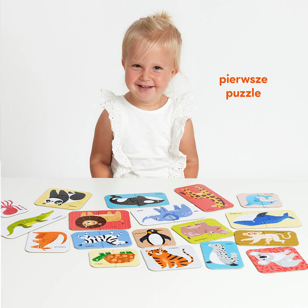 pierwsze puzzle dla malucha zwierzątka czuczu