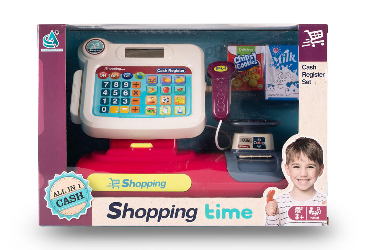 Kasa zabawkowa do zabawy w market