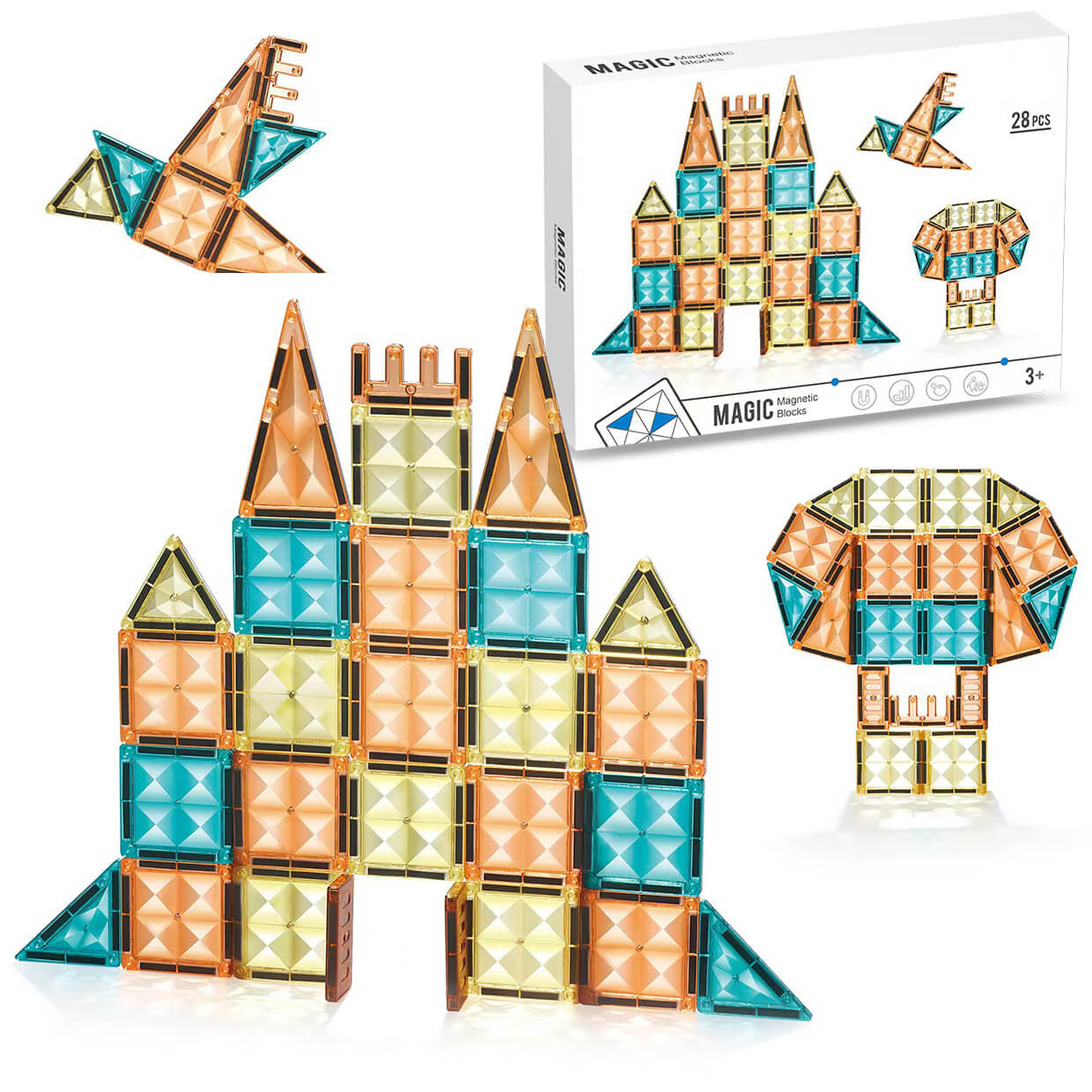 Klocki magnetyczne dla dzieci zabawka