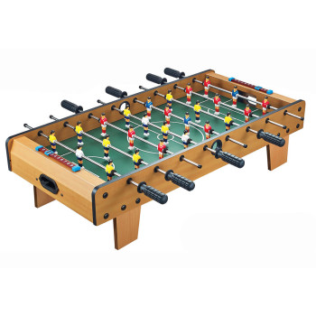 Piłkarzyki stół do gry, drewniany stół z piłkarzykami gra towarzyska