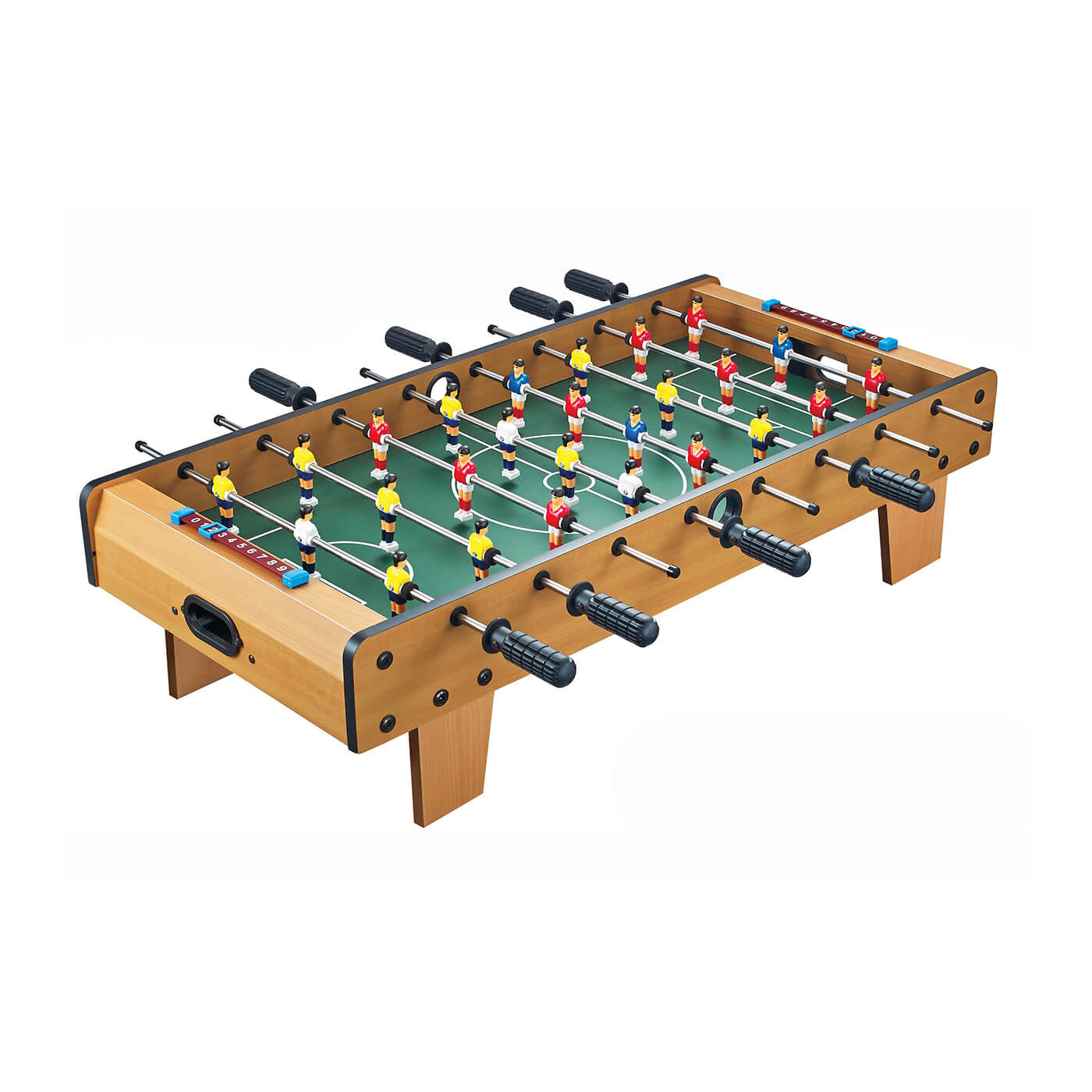 Piłkarzyki stół do gry, drewniany stół z piłkarzykami gra towarzyska