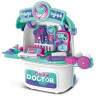 Zestaw lekarza dla dzieci w walizce, zestaw lekarski na kółkach rozkładany