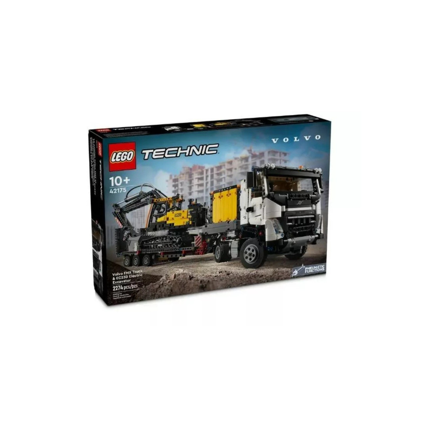 Klocki Technic 42175 Ciężarowka Volvo FMX i koparka EC230 Electric