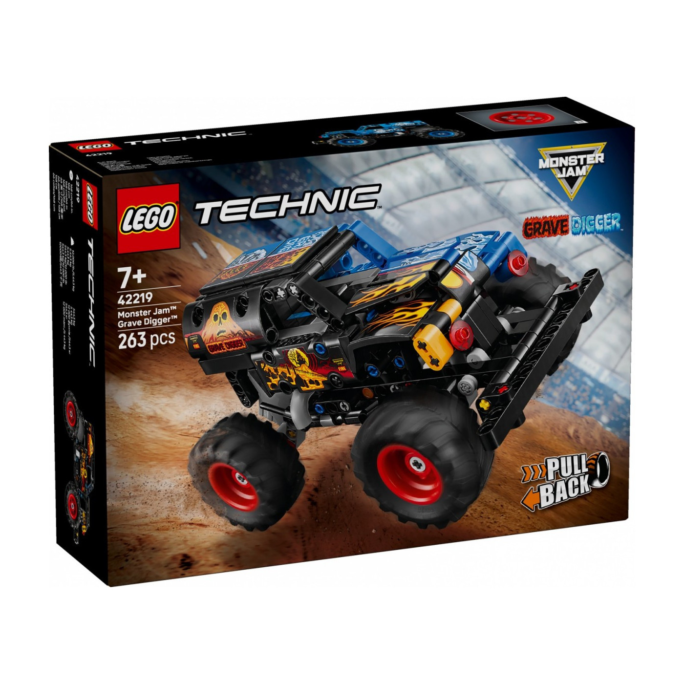 Klocki Technic 42219 Monster Jam Grave Digger Ogień i lód