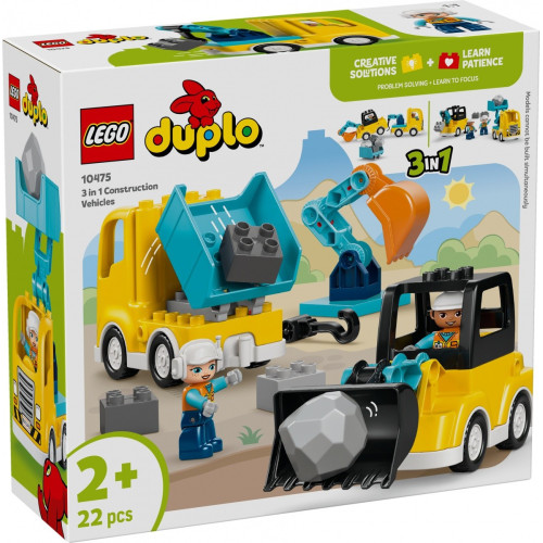 Klocki DUPLO 10475 Maszyny budowlane 3 w 1