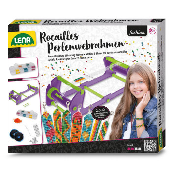Zestaw do robienia bransoletek z koralików – ramka do wyplatania biżuterii dla dzieci 8+