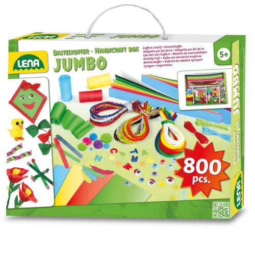 Zestaw kreatywny dla dzieci, rękodzieło, prace ręczne 800 el. +5 lat
