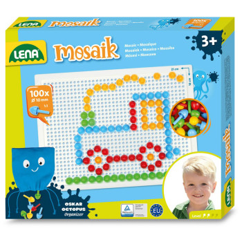 Mozaika dla dzieci, wtykana 100 el. układanka, zabawka kreatywna dla dzieci 3+