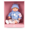Lalka hiszpańska chłopiec bobas interaktywny ze smoczkiem 42cm winylowa