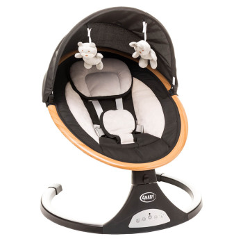 Leżaczek niemowlęcy, huśtawka elektryczna dla niemowląt ROCK & RELAX 4Baby Black