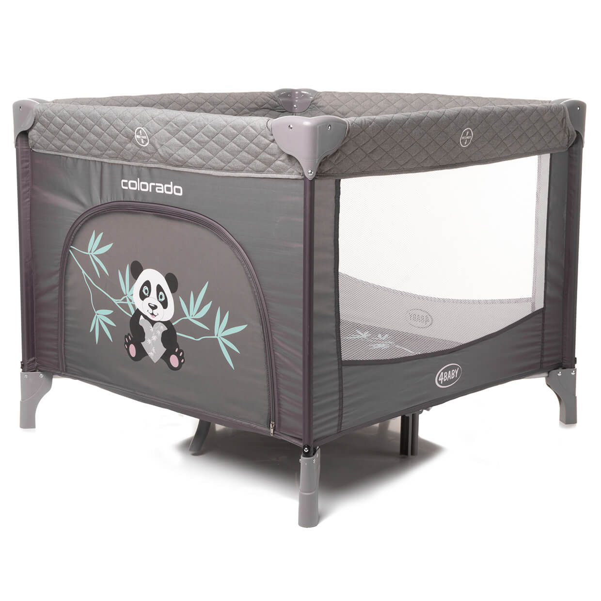 Kojec dziecięcy 100x100 szary