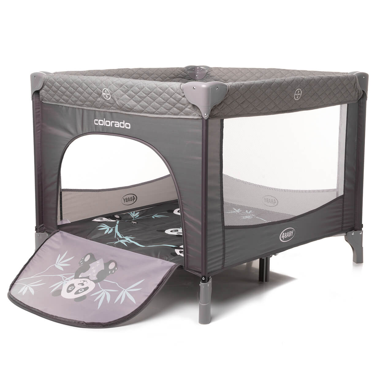 Kojec dziecięcy 100x100 szary