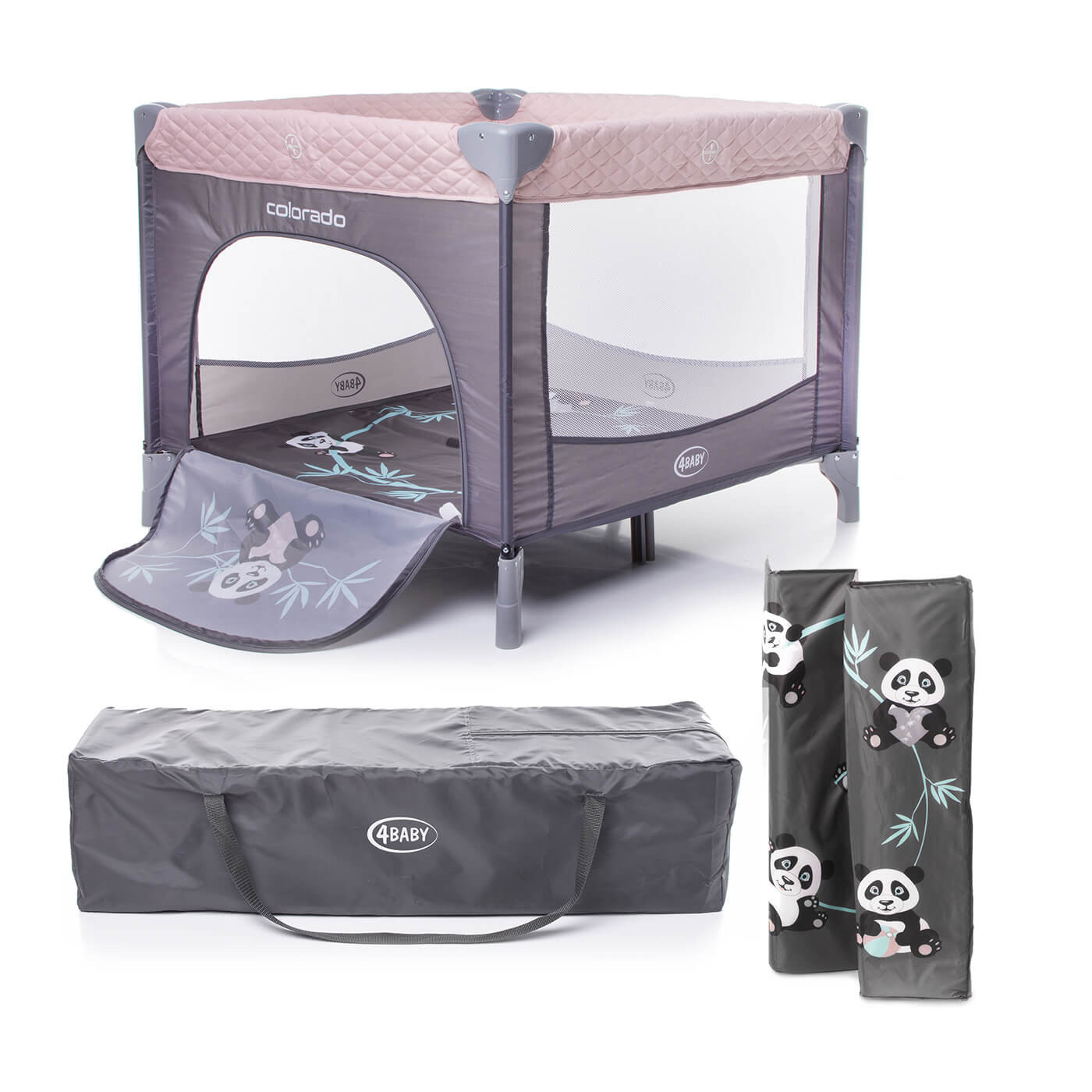 Kojec dziecięcy, składany 4baby COLORADO duży kojec dla dzieci