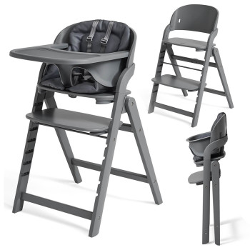 Krzesełko do karmienia dla dzieci stylowe drewniane wielofunkcyjne Future Design