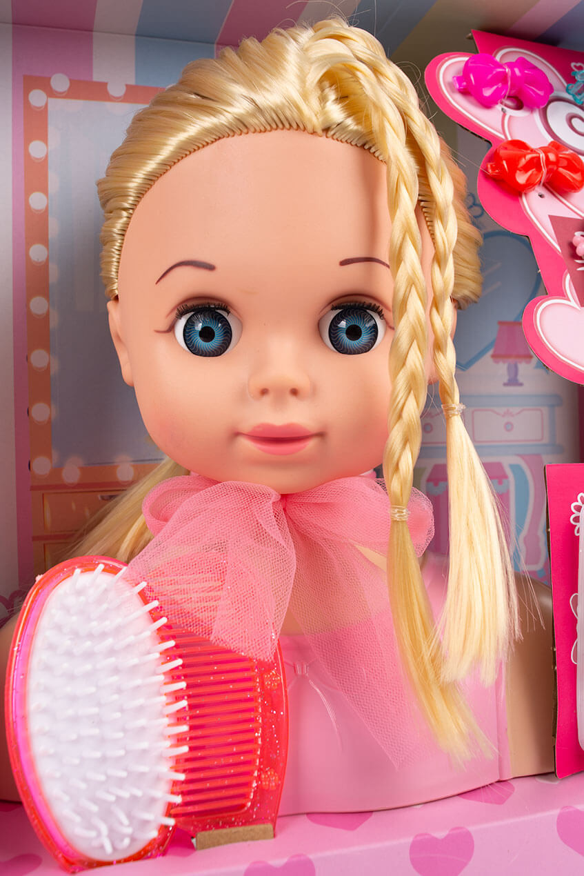 Zestaw fryzjerski do zabawy dla dziewczynki 