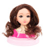 Głowa do czesania dla dziewczynki,  mała stylistka, zestaw fryzjerski z akcesoriami