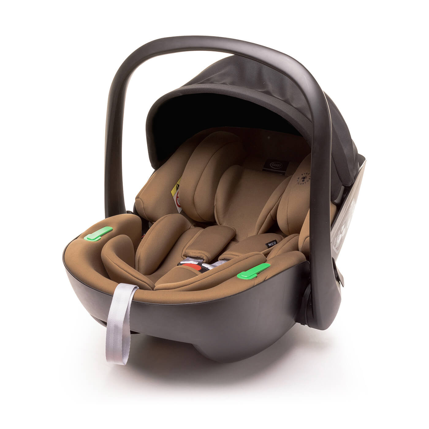 Fotelik samochodowy Nosidełko NEO 4baby I-size 40-87 cm od narodzin Mokka