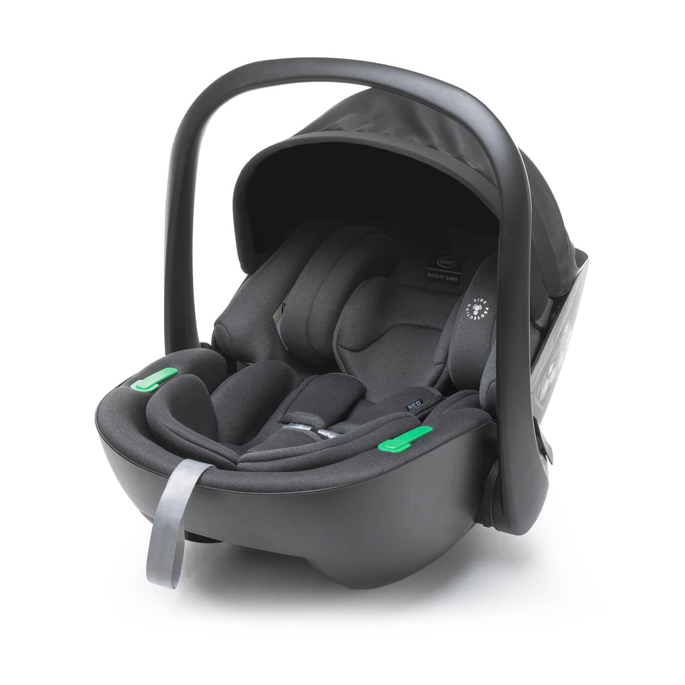 Fotelik samochodowy Nosidełko NEO 4baby I-size 40-87 cm od narodzin Graphite