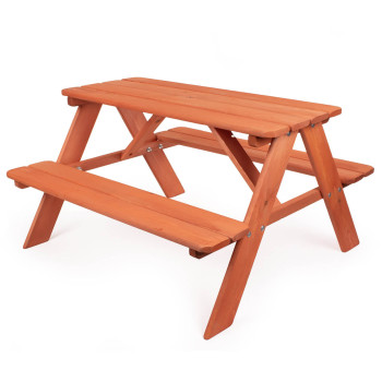 Stolik ogrodowy dla dzieci z parasolem plażowym Psi Patrol drewniany