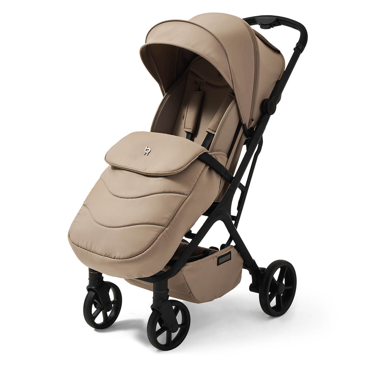 Wózek spacerowy, spacerówka X-ray SE Almond Cream lekka konstrukcja, stylowy miejski wózek