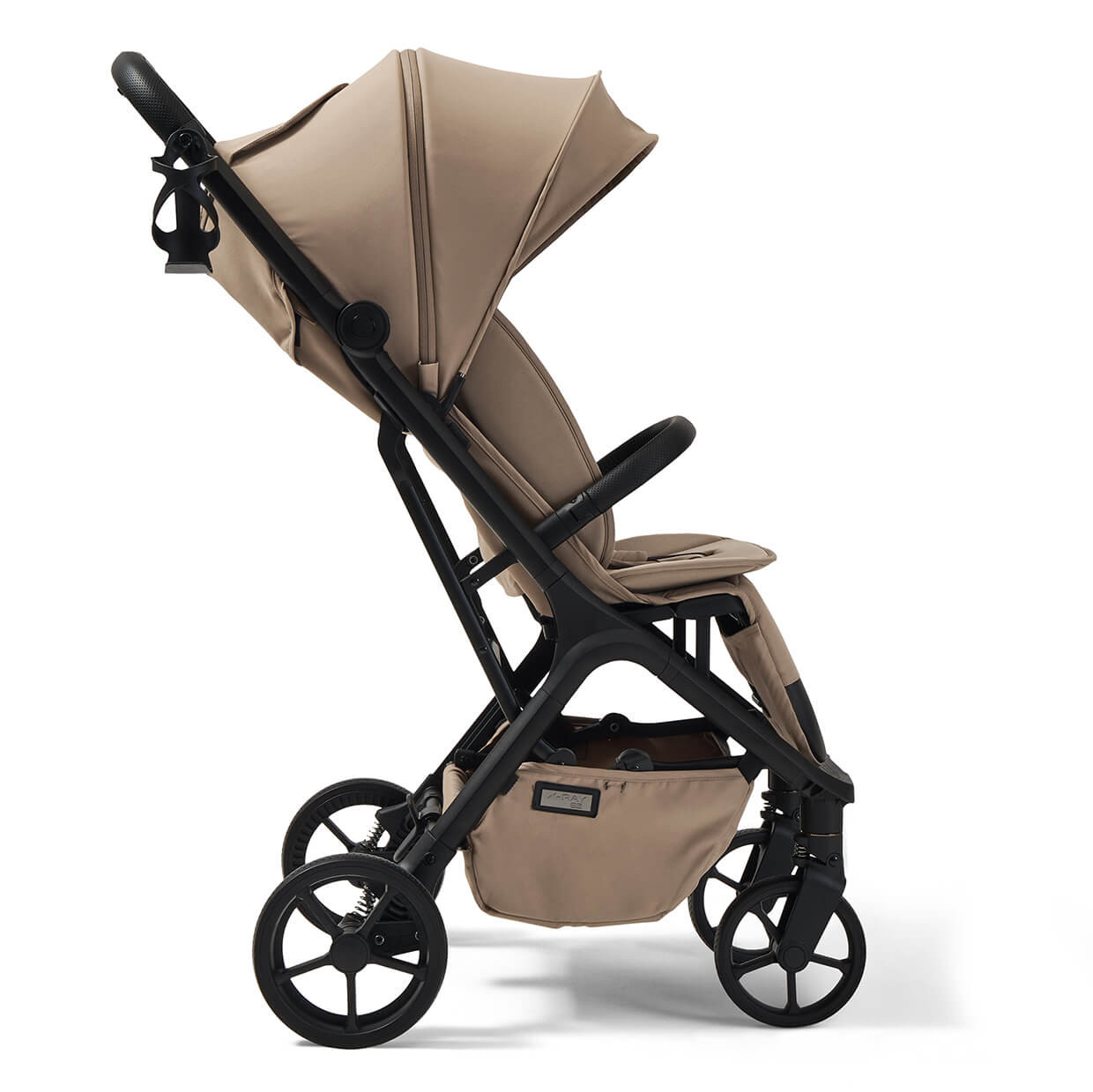 Wózek spacerowy, spacerówka X-ray SE Almond Cream lekka konstrukcja, stylowy miejski wózek