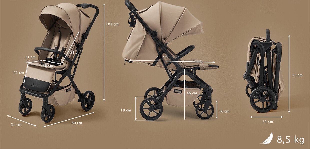 Wymiary wózka Xray SE