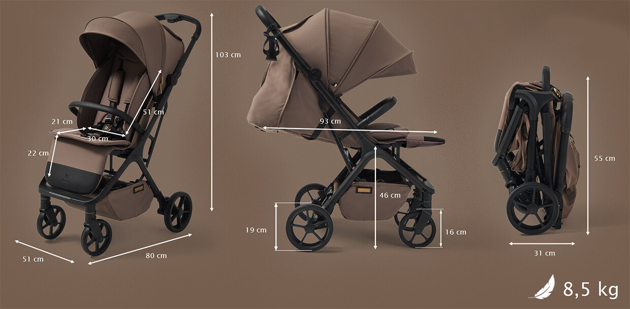 Wymiary wózka Xray SE