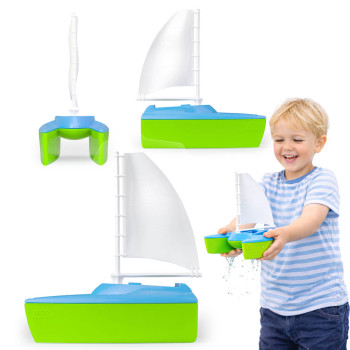 Łódka Żaglowa Katamaran dla Dzieci – Zabawka do Wody Basen Wanna LENA