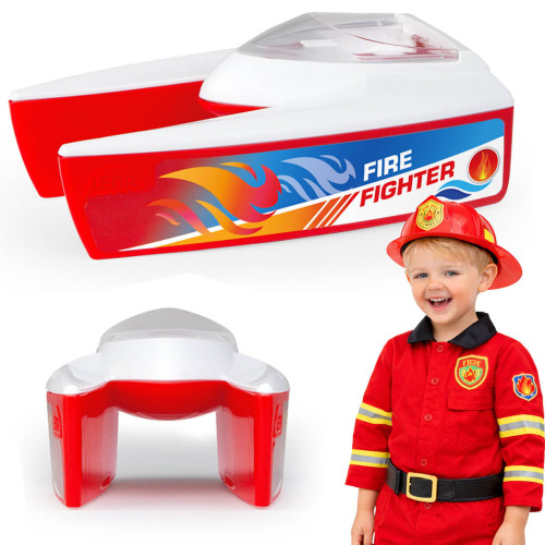 Łódka strażacka Katamaran dla Dzieci – Zabawka do Wody Basen Wanna LENA