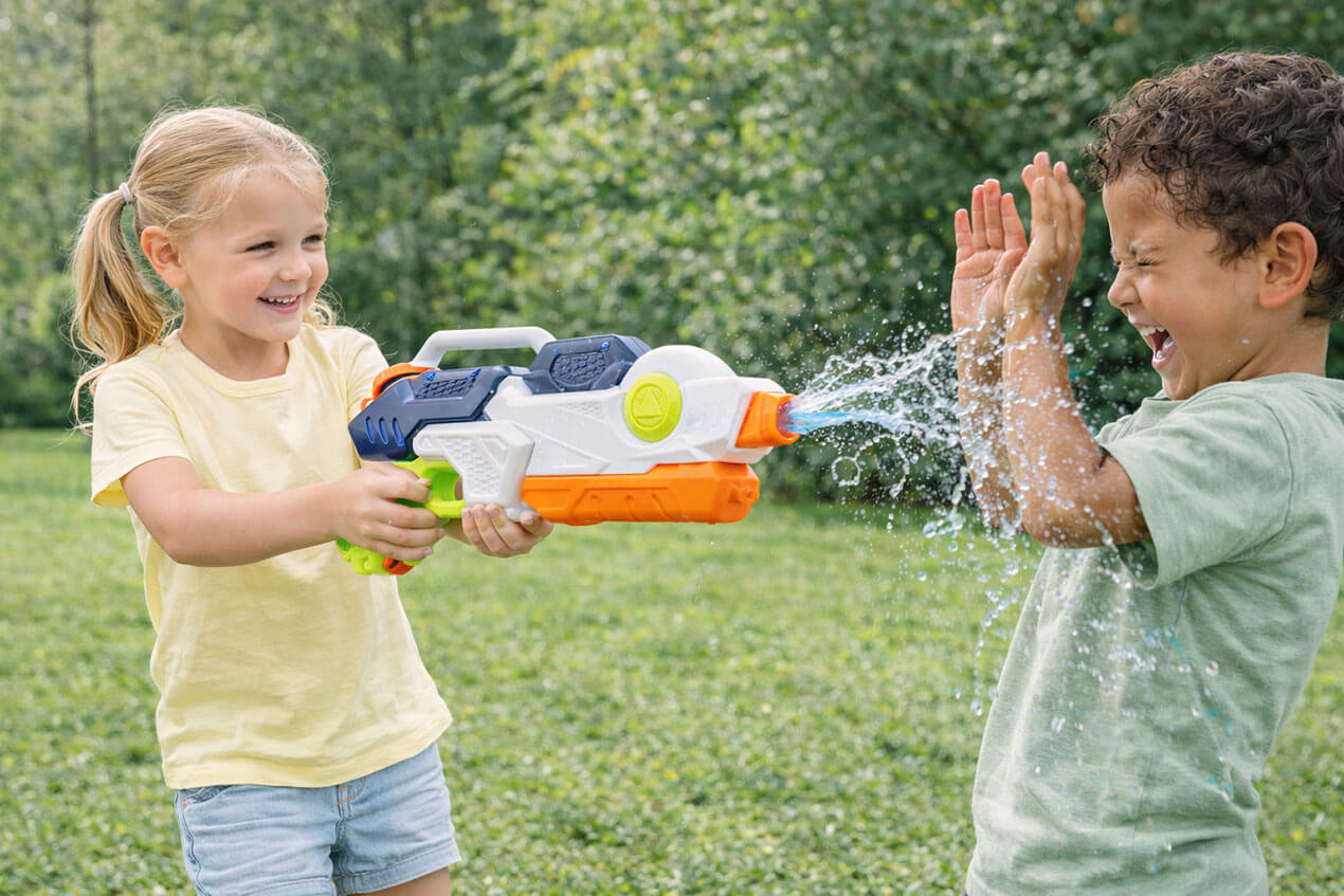 Pistolet dla dziecka na wodę wyrzutnia 