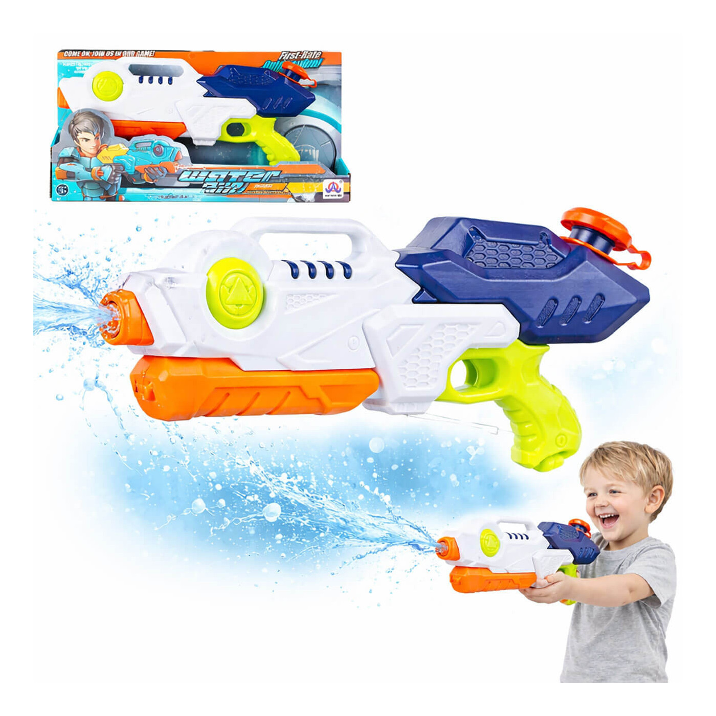 Pistolet na wodę dla dzieci - zabawka do zabawy w ogrodzie i wodzie Śmigus Dyngus
