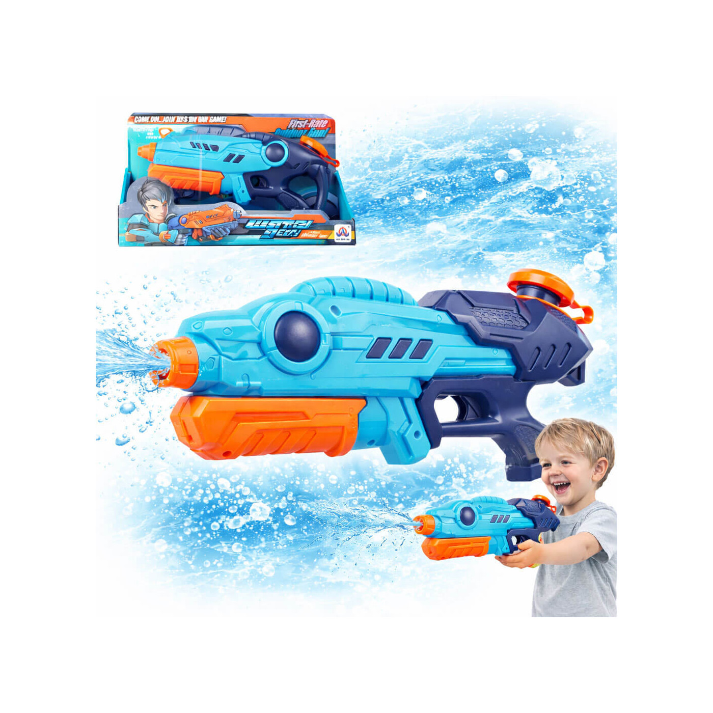Pistolet na wodę dla dzieci - zabawka do zabawy w ogrodzie i basenie Śmigus Dyngus