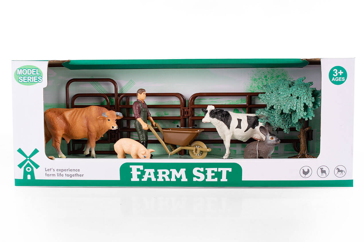Zestaw farma dla dziecka figurki zwierzątek 