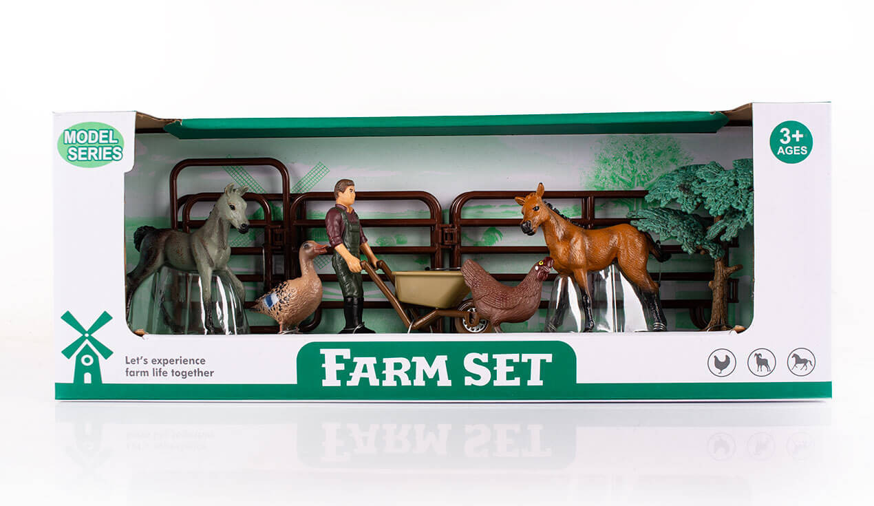 Zestaw farma dla dziecka figurki zwierzątek 