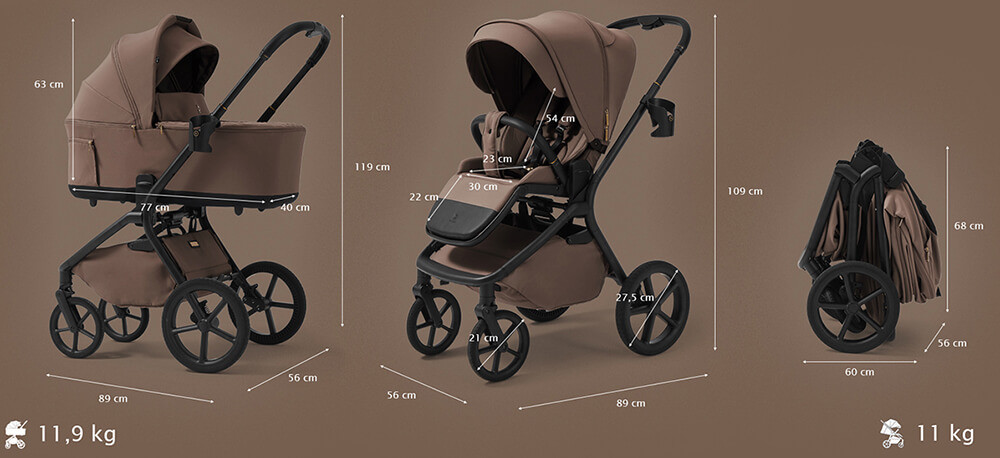 Wymiary wózka Xray SE