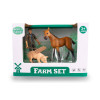 Figurki zwierzątek wiejskich z rolnikiem Farma - Konik, świnka , farmer