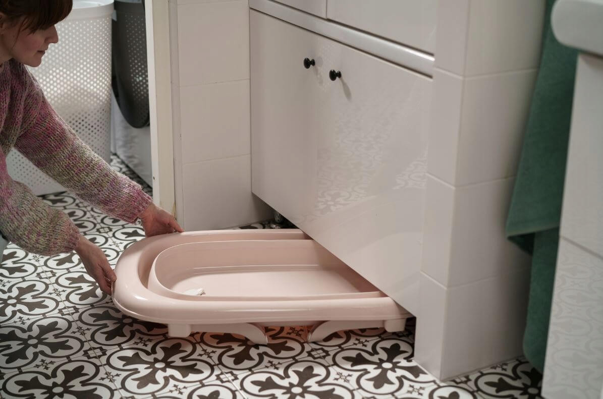 Wanienka składana turystyczna dla niemowlaka