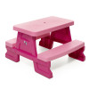 Stolik piknikowy dla dzieci, zabawka do ogrodu różowy