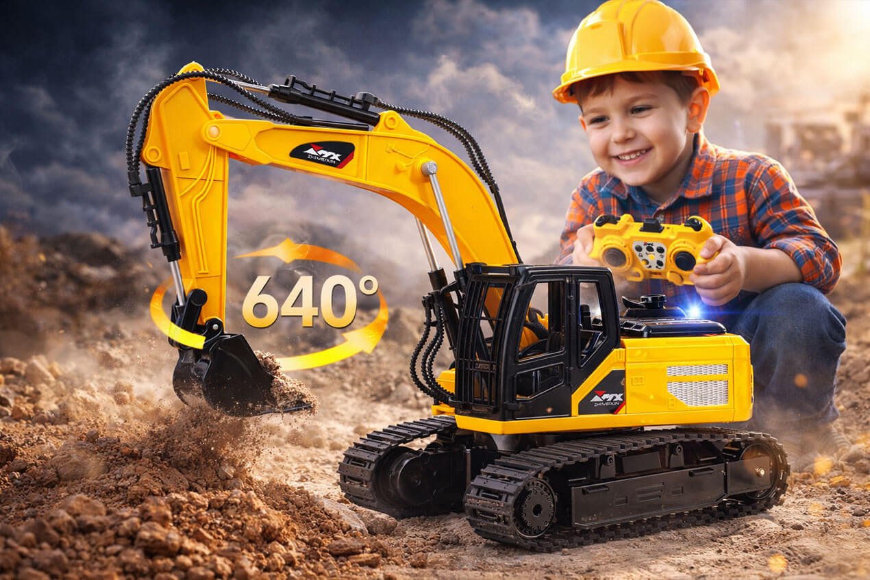 Koparka R/C zdalnie sterowana dla dziecka 