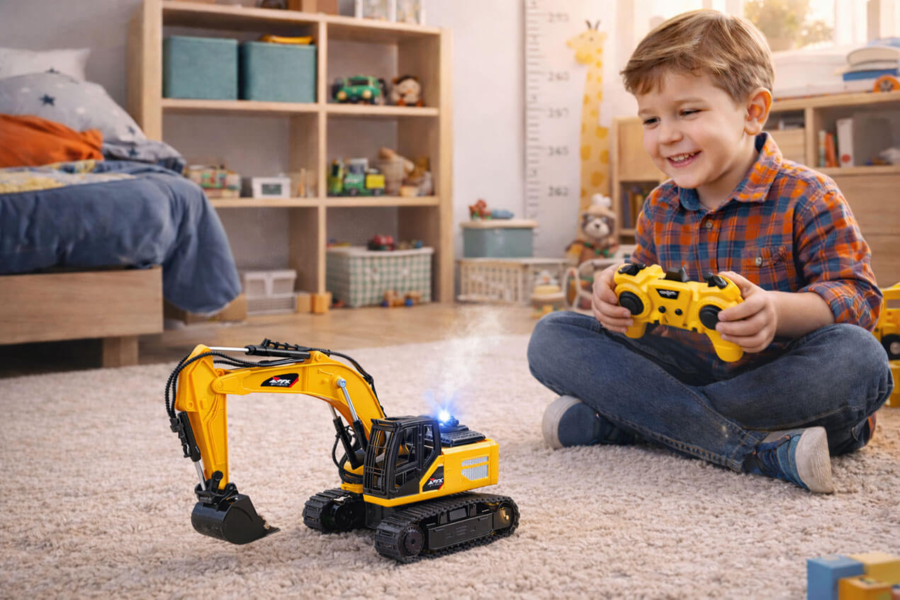 Koparka na gąsienicach sterowana R/C