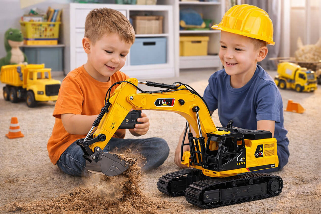 Koparka na gąsienicach sterowana R/C