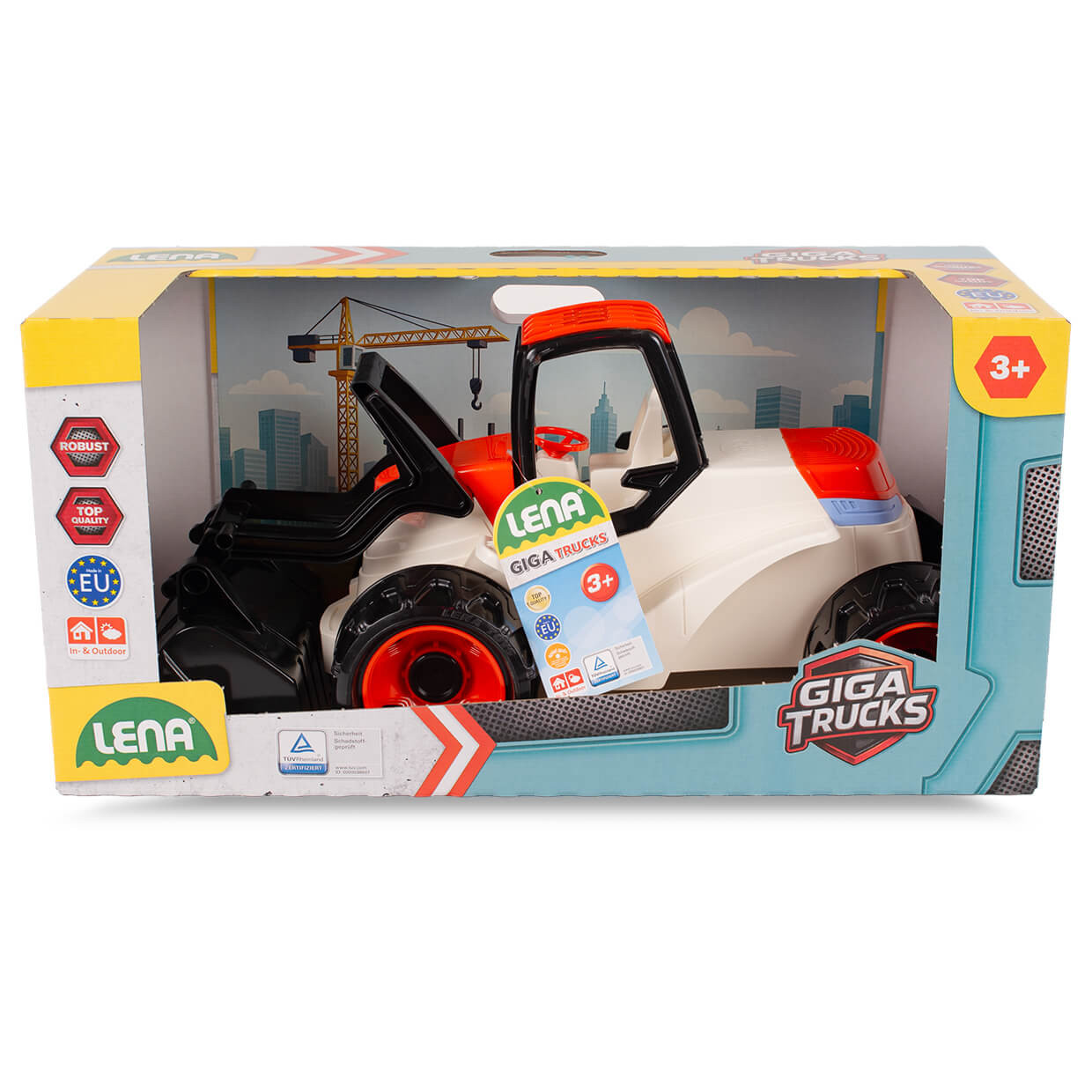 Koparka z łyżką spychaczem LENA buldożer