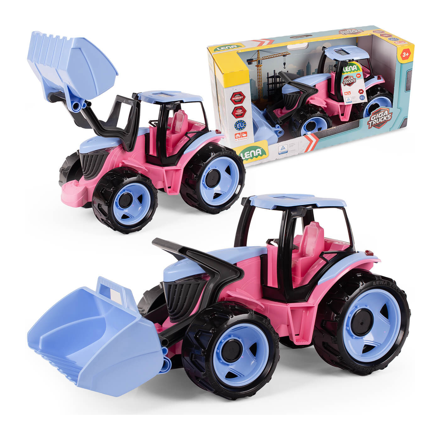 LENA Koparka Gigant dla dziewczynki z ruchomą łyżką spychacz 62 cm