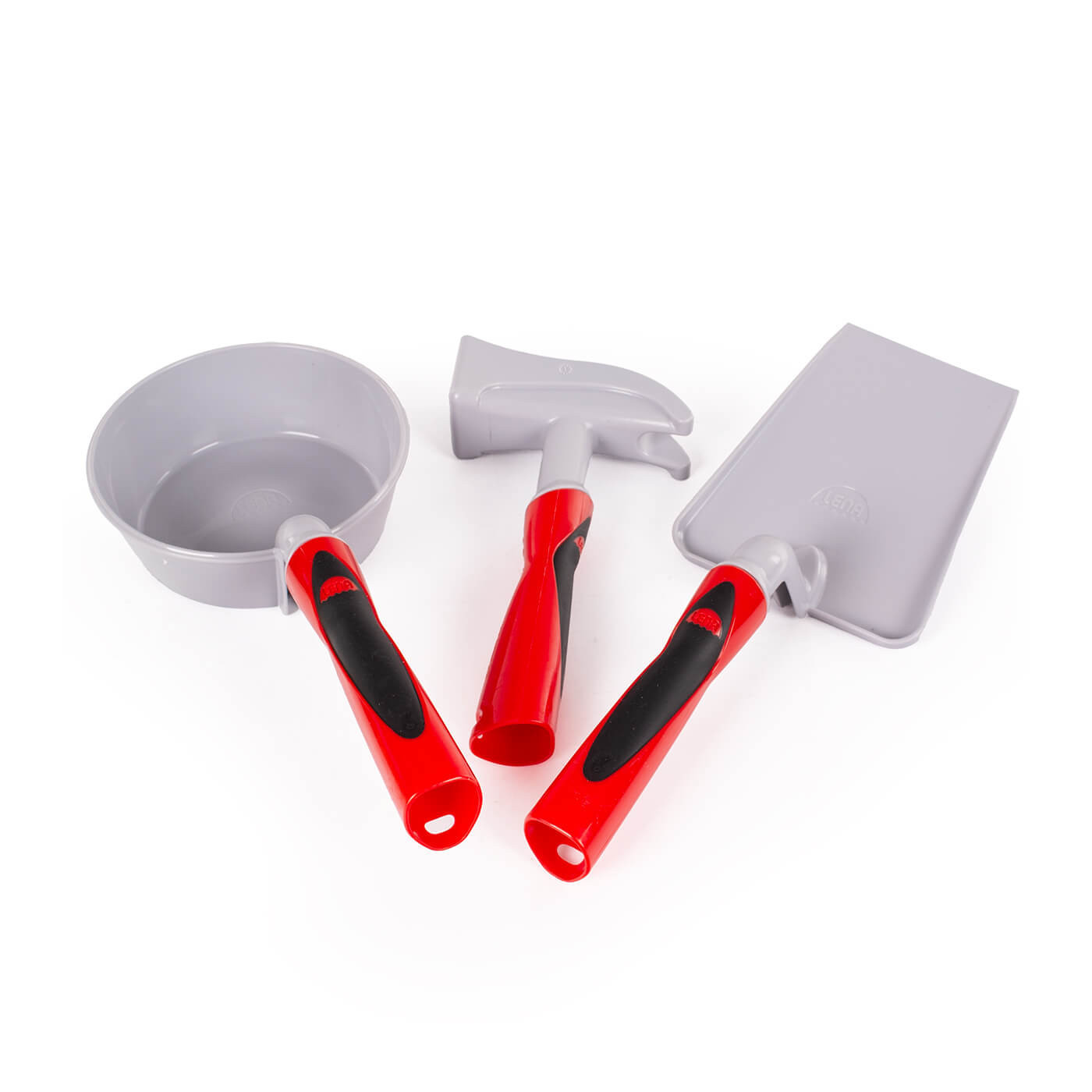 Lena zestaw narzędzi do piasku budowlany - narzędzia: młotek, chochla, kielnia 3el.