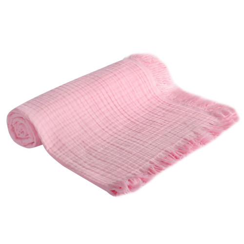 Kocyk muślinowy niemowlęcy, okrycie dla dziecka 105x125 cm różowy