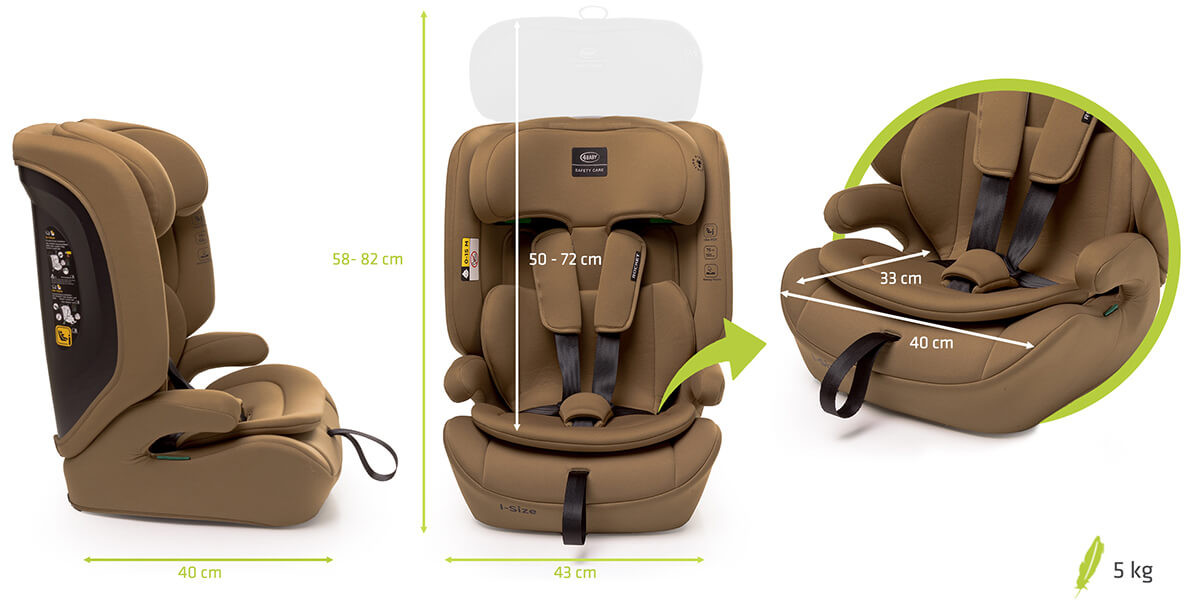 Specyfikacja wymiary fotelika Rocket