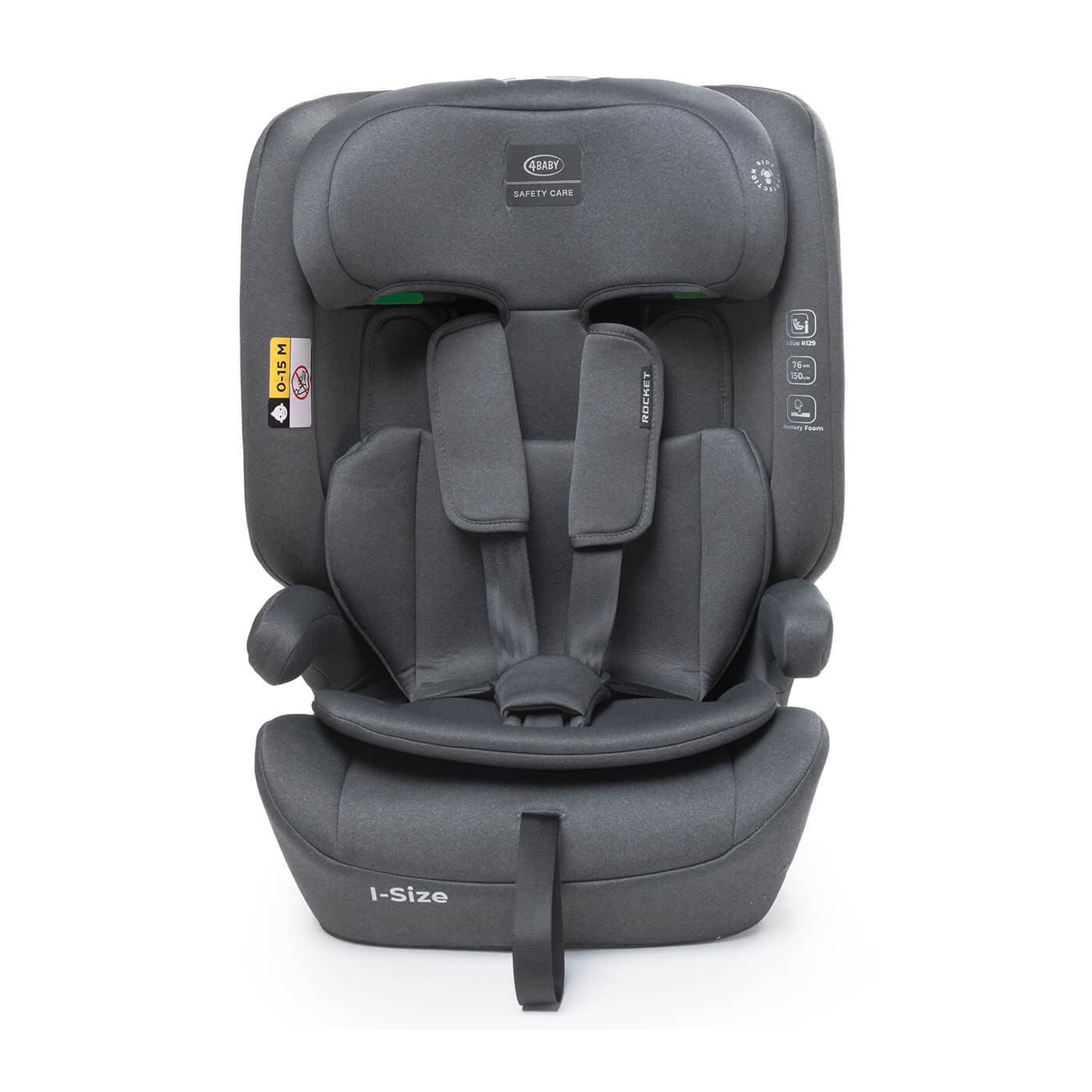 Fotelik samochodowy Rocket I-Size Isofix 76-150 cm 4baby Graphite