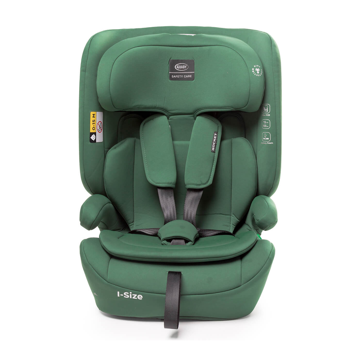 Fotelik samochodowy Rocket I-Size Isofix 76-150 cm 4baby Dark Green