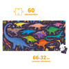 CzuCzu Puzzle dinozaury 60 elementów dla dzieci 4+ układanka z dinozaurami