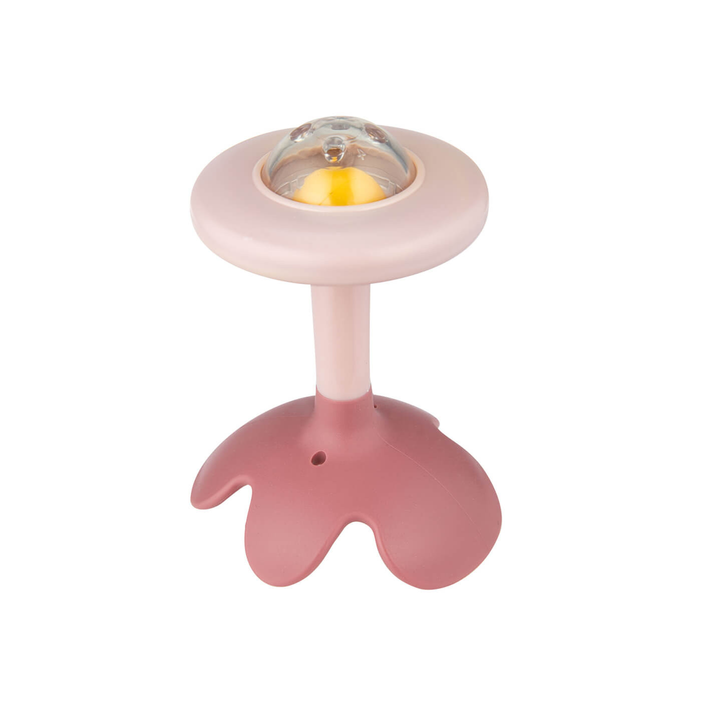 Grzechotka sensoryczna  z gryzakiem dla niemowląt 3m+ Canpol babies | Różowa